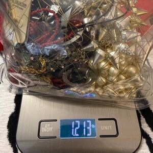 Assorted Jewelry Collection 1.2 pounds of new/used necklaces and bracelets